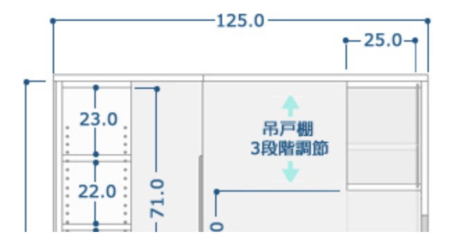 COZY ROOM（コージールーム）引き出しサイズ